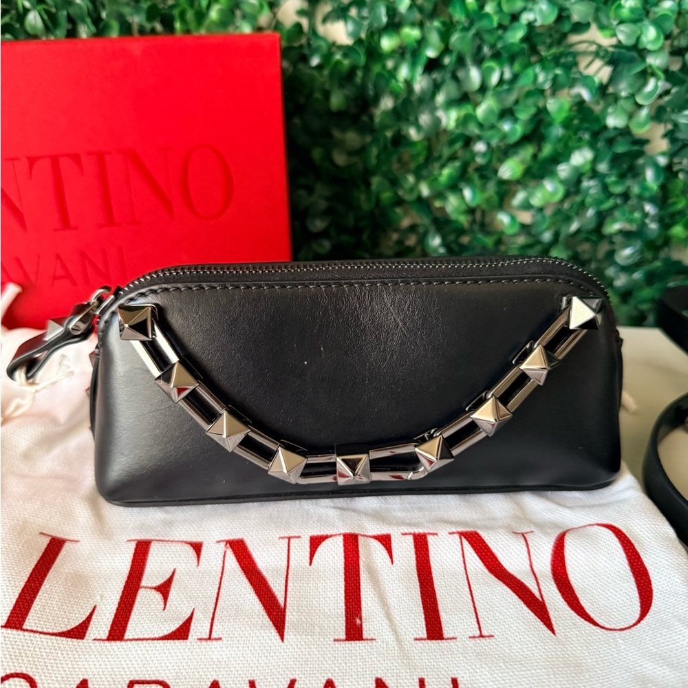 Valentino Garavani Black Studded Women's Mini Bag MSRP $1,790 NWT - Picture 2 of 16